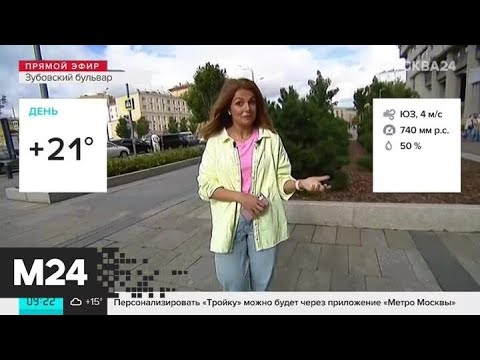 "Утро": дождь и до 21 градусов тепла ожидаются в Москве 27 августа - Москва 24