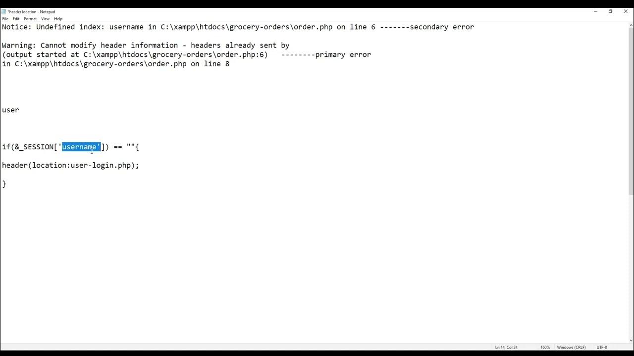 Warning: Cannot modify header information - headers already sent by ...