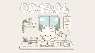 Focus! 🌟 Cute 30 Minutes  Timer With Cafe Music🌟 Timer For Classroom Focus