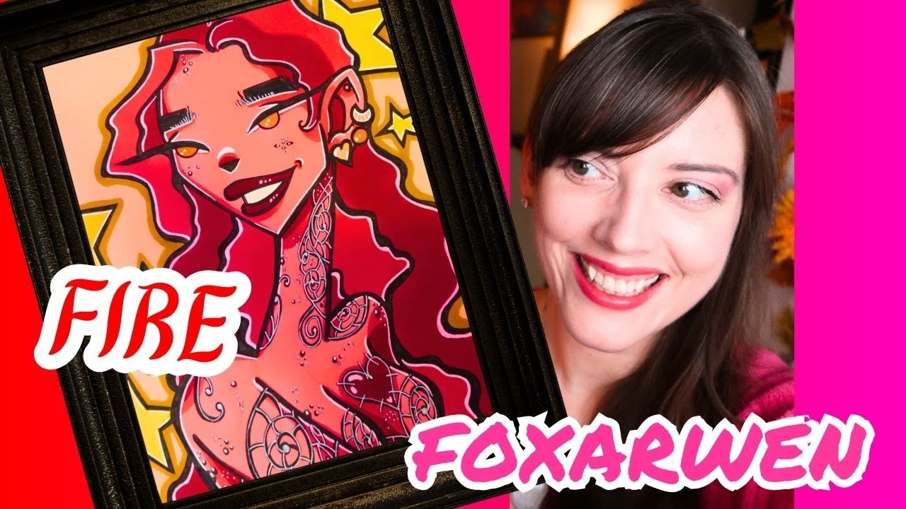 FIRE/ Valentine's Illustration/ FoxArwen/ February 2024.