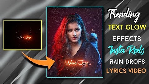 Alightmotion Trending l Text Glow Effects lyrics status l Alightmotion.