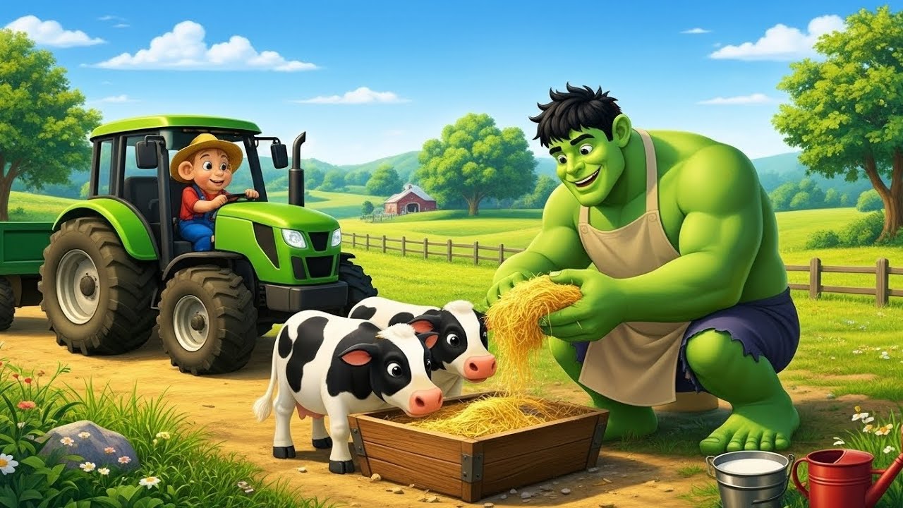 A Happy Farm Day with Monkey & Giant 🐵🐄 | Kids Cartoon