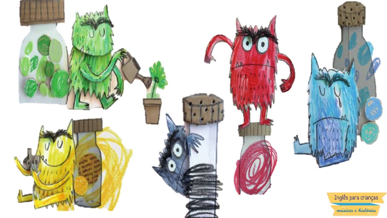 O monstro das cores (colors/colours) - história infantil - YouTube