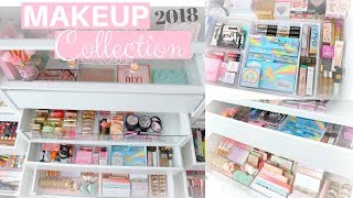 MAKEUP COLLECTION AND STORAGE 2018!🌟💕-SLMissGlam
