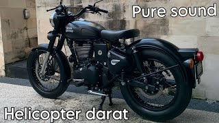 Pure sound Helicopter darat, royal enfield classic 500 stealth black