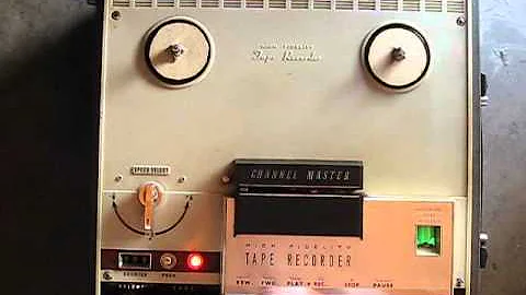 Channel Master High Fidelity Tape Recorder 6548 vintage sound equipment - For Sale on eBay