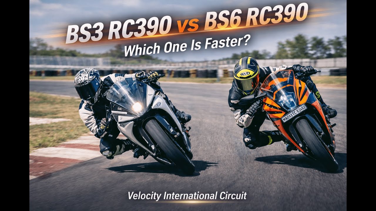 BS3 RC390 vs BS6 RC 390 | Which one is Faster? |Velocity International Circuit|Banglore| RC390Racing