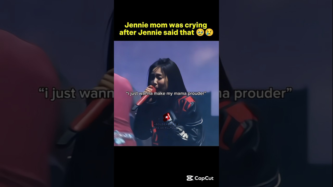 Don't cry guy's 😢/ Jennie mom was crying after Jennie said that🥹 