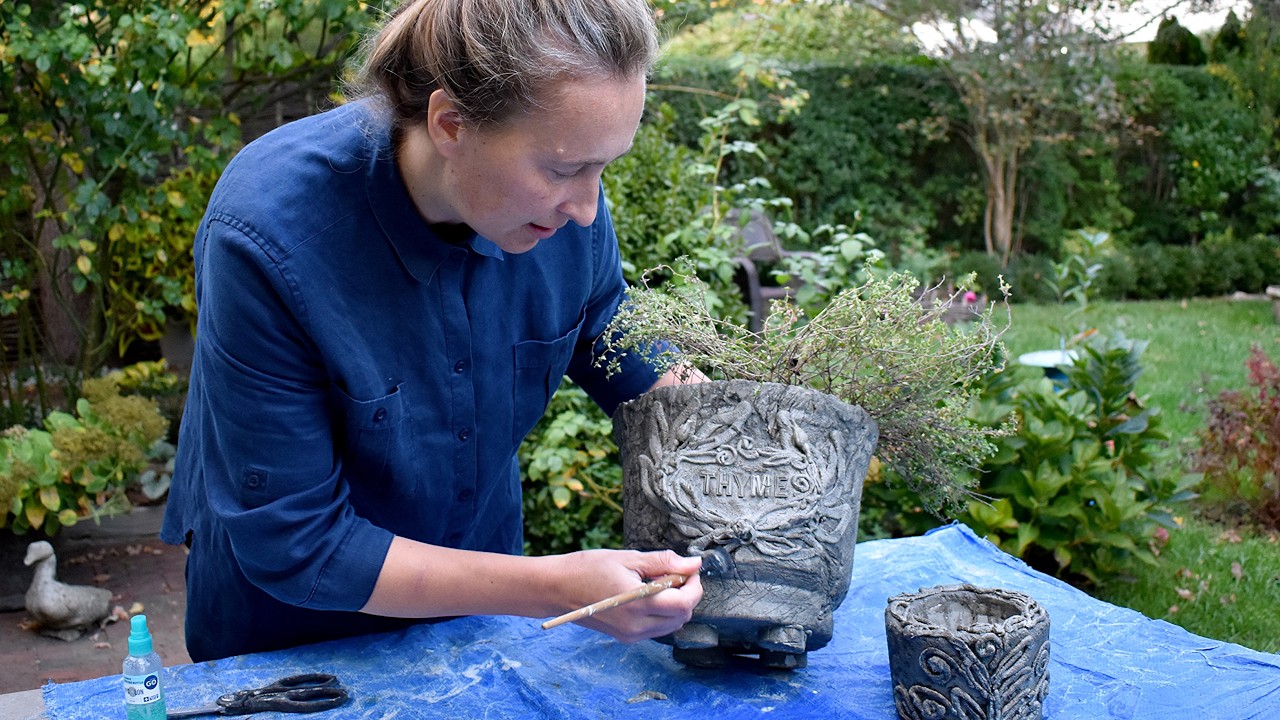 Подождите, пока не увидите эти цементные горшки — мое самое большое достижение в садоводстве!