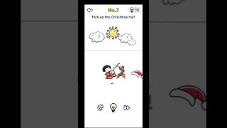 Brain out santa level 7 || pick up the Christmas hat||walkthrough