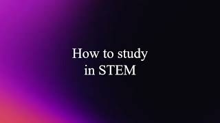 Stem Guide For New Stemers