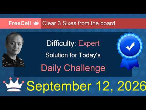 Microsoft Solitaire Collection: FreeCell - Expert - September 12, 2026