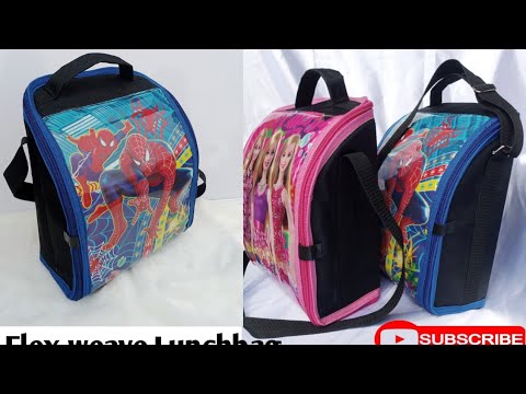 How to make flex weave Lunchbag part 2 #diy all round zipper lunchbag