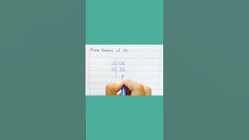 Prime Factors of 106 #shorts