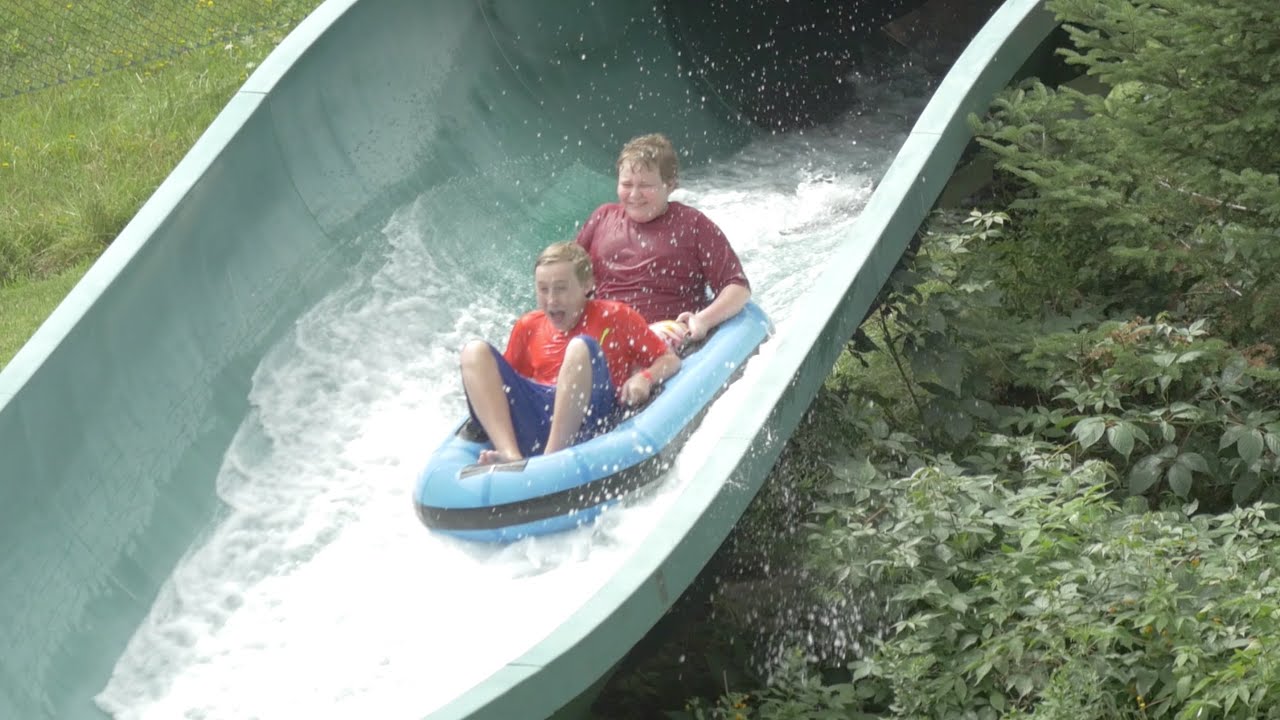 Bromley's Big Splash Waterslide! YouTube