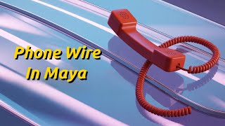 Maya Modeling Tutorial : Phone wire In Maya | Arnold renderer | CGVISION