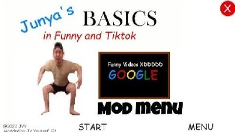 Junya basics in funny and Tiktok mod menu android port (Baldi basics mod)