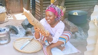 A day in life of an African village gilr