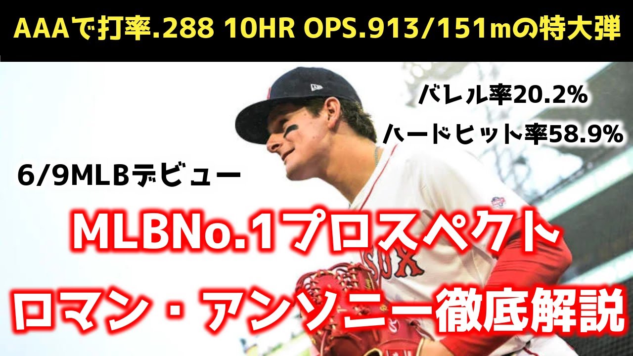 ローマン・アンソニー　レッドソックス　サインボール　MLB プロスペクト ローマン・アンソニー レッドソックス サインボール MLB プロスペクト