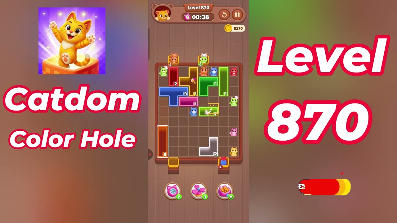 Catdom Color Hole Level 870 Walkthrough [NEW UPDATE