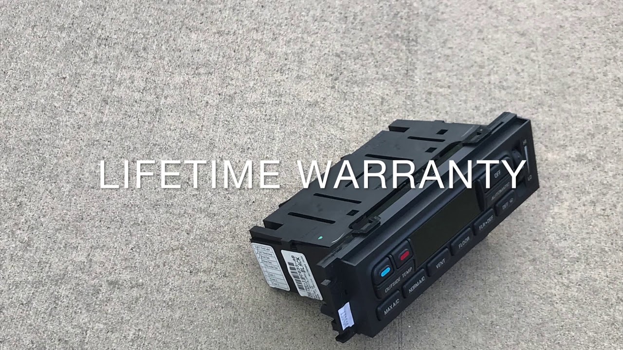 MERCURY Grand Marquis Heater Control Repair - YouTube