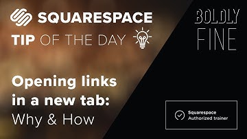 Squarespace Tip of the Day | Opening links in a new tab: Why & How