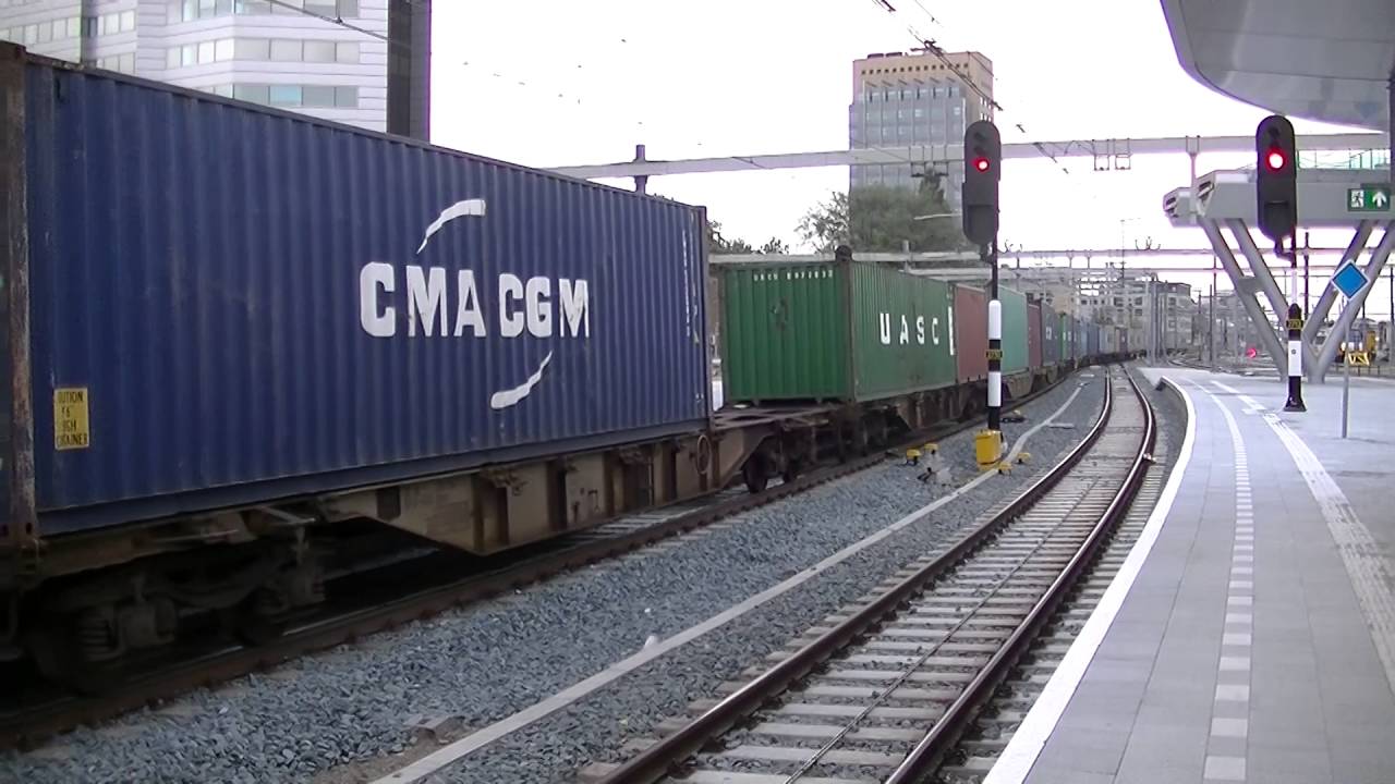 goederen trein in Utrecht