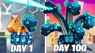 I Survived 100 Days As A Warden Hydra In Minecraft