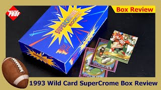 1993 Wild Card SuperChrome Football Card Box Review - YouTube