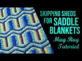 Skip shed saddle blanket weaving  mug rug tutorial 9