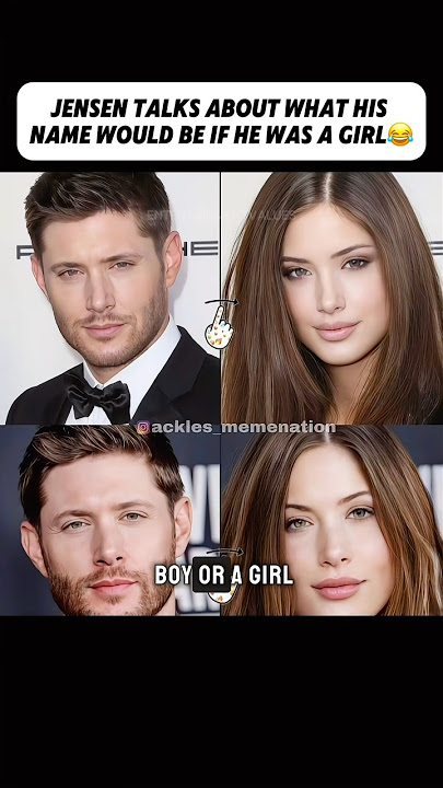 Jensen Talks About What His Name Would Be If He Was A Girl😂 #shorts #jensenackles