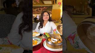 Tried Best Sushi & Dimsum 😍🍣 Cherry Blossom Themed Restaurant #ytshorts #minivlog #dimsum #food