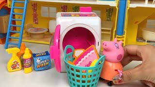 Baby Doll Washing Machine Toys with Iron Laundry Playset for Children