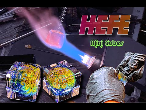 Fume Opal Mini Cubes - Hefe Glass #glass #glassblowing #lampworking