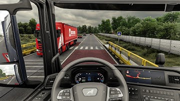 4K Realistic Ultra Graphic In Romania |Euro Truck Simulator 2 1.56 Snowymoon Mod Gameplay 2025