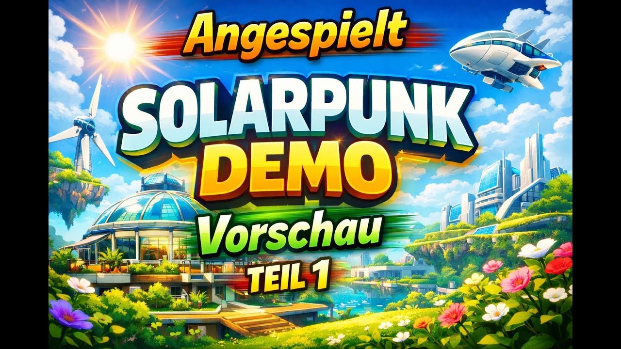 Solarpunk Demo Gameplay Deutsch – Angespielt & Ersteindruck 🌱 Teil 1