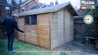 How to waterproof a garden shed | Roxil Wood Protection Liquid