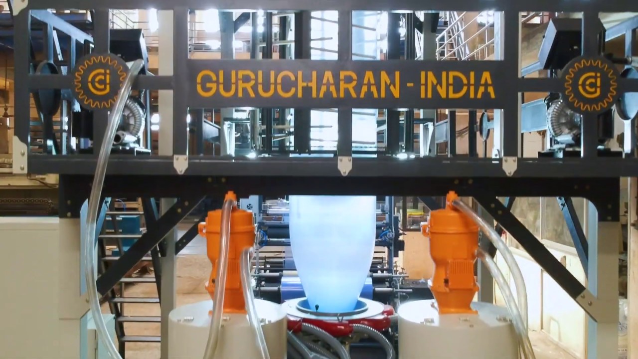 Gurucharan PE Two Layer with Three Layer ABA & AB Die with Haul Off Attachment