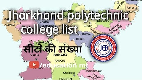 Jharkhand Polytechnic College List 2020