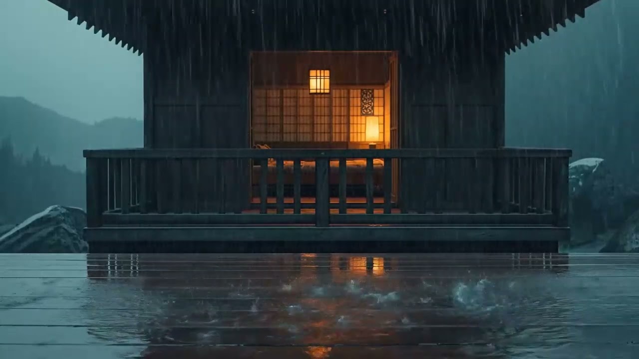 Stress Relief and Deep Sleep | Peaceful Piano + Rain Ambience, Relaxing Music For Insomnia, Chilling