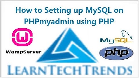 How to setup MySQL on PHPmyadmin using PHP and wamp server for beginners