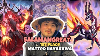 YU-GI-OH!  1ST PLACE OTS | SALAMANGREAT Deck Profile | MATTEO HAYAKAWA