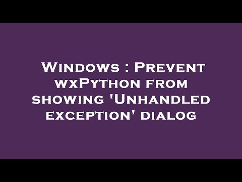 Windows : Prevent
