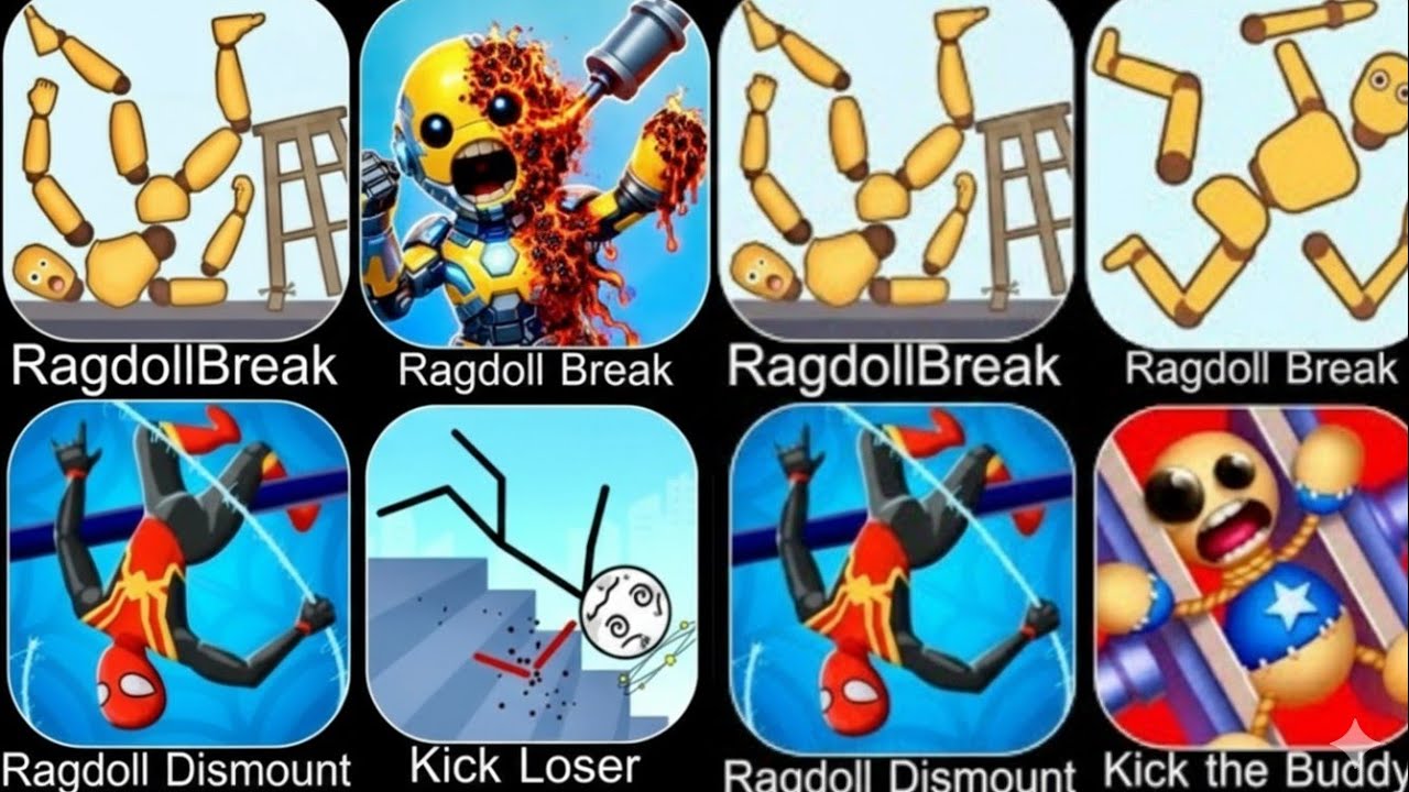 Ragdoll Break: Kick the Buddy & Annoying Uncle Punch 😱 | Smash Puppet & Kick Loser Gameplay