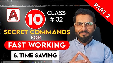 Top 10 Secret Commands for fast working in AutoCAD | AutoCAD Productivity Tips and Tricks | part 2