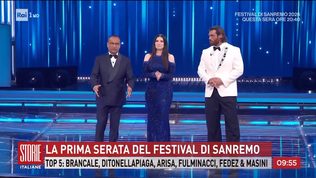 La prima serata del festival di Sanremo