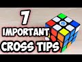 RUBIK&#39;S CUBE : 7 IMPORTANT Cross Solving Tips  3X3 | TFC