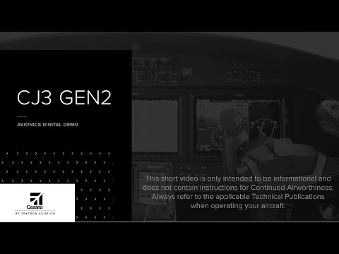 Citation CJ3 Gen2 Avionics Digital Demo