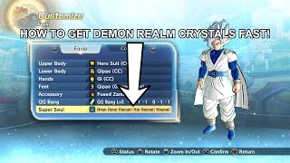 Dragon Ball Xenoverse 2 - How To Get Demon Realm Crystals FAST!