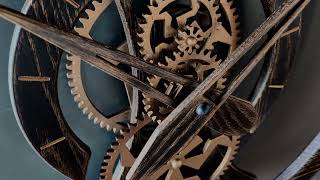 EDESIΑ  Nocturne | Kinetic Wooden Clock | Kinetic Sculpture